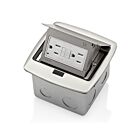 Leviton PFGF1-BN Pop-Up Floor Box W/15A Gfci Brushed Brushed Nickel