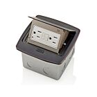 Leviton PFGF1-BZ Pop-Up Floor Box W/15A Gfci Bronze