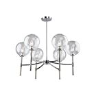 Artcraft Hamilton SC13126CB 6-Lights Chrome Brushed Nickel 60W Chandelier
