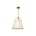 Artcraft SC13363BR Pullman 3-Lights 120W Brass Rod Pendant