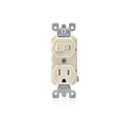 Leviton T5225-T Light Almond Combo Switch/Receptacle