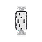 Leviton T5632-W 15A Tamper-Resistant Receptacle Usb Charger