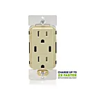 Leviton T5636-I 15A Tamper-Resistant Receptacle Usb Type Hp Cc Chrg