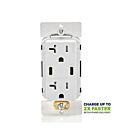 Leviton T5836-W 20A Tr Recpt Usb Type Hp Cc Charger