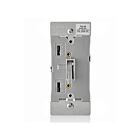 Leviton TSL06-1LG Gray Toggle Slide Dim Sp/3W 600W120Vac