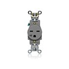 Leviton W5661-GY 15A-250V Weather Resistant Single Outlet Back/Side Wire