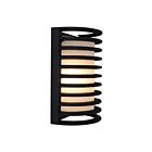 Access Lighting Bermuda 20010LEDDMGLP-BL-RFR 1 Light Black 10W Outdoor LED Wall Mount