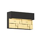 Access Lighting Grid 20049LEDDMG-BRZ-GLD Bronze with Gold 7W Outdoor LED Wall Mount