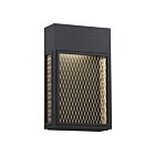 Access Lighting Metro 20063LEDDMG-BL-GLD Black and Gold 9W Outdoor LED Wall Mount