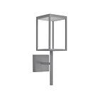 Access Lighting Reveal 20081LED-SG-CLR Satin Gray 13W Dual Voltage Outdoor LED Wall Mount