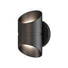 Access Lighting Marino 20120LEDDMG-BL Black 6W Bi-Directional Outdoor LED Wall Mount