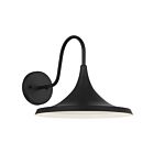 Access Lighting 20381LEDDMG-BL Pella 12W Black LED Outdoor Wall Mount