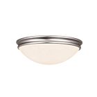 Access Lighting 20726LEDDLP-BS-OPL Atom 30W Brushed Steel Flush Mount