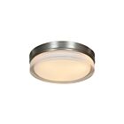 Access Lighting 20775LEDD-BS-OPL Solid 17W Brushed Steel LED Flush Mount