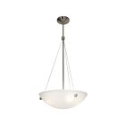 Access Lighting Noya 23072-BS-WHT Brushed Steel 60W Pendant