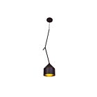 Access Lighting Pizzazz 23879LEDDLP-BL-GLD Black and Gold 10W Pendant