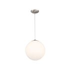 Access Lighting Pearl 23944-BS-OPL Brushed Steel 60W LED Pendant