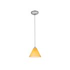Access Lighting Martini 28004-3C-BS-AMB Brushed Steel 10W LED Pendant