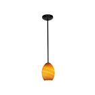 Access Lighting Brandy FireBird 28023-1R-ORB-AMBFB Oil Rubbed Bronze 100W Pendant