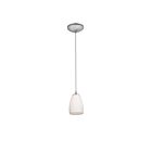 Access Lighting Sherry 28069-1C-BS-OPL Brushed Steel 100W Pendant