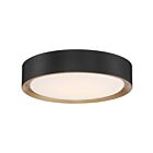 Access Lighting 49970LEDDLP-MBL-ACR Malaga 2-Lights 18W Matte Black Flush Mount