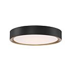 Access Lighting 49972LEDDCS-MBL-ACR Malaga 1-Light 40W Matte Black Flush Mount