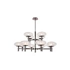 Access Lighting Grand 52094LEDDLP-BS-CLR 12 Lights Brushed Steel 48W LED Chandelier