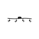 Access Lighting Cobra 52204LEDDLP-BL 4 Lights Black 22W Adjustable LED Track
