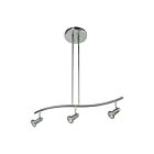 Access Lighting Cobra 52205LEDDLP-BS 3 Lights Brushed Steel 15.9W Adjustable LED Pendant or Semi-Flush