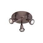 Access Lighting Mirage 52221-BRZ 3 Lights Bronze 150W Adjustable Flush Mount