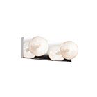 Access Lighting Opulence 62322-MSS-CLR 2 Lights Mirrored Stainless Steel 80W Vanity