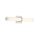 Access Lighting 62520LEDD-BS-OPL Escape 20W Brushed Steel LED Vanity Light