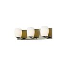 Access Lighting Serenity 62562-AB-OPL 3 Lights Antique Brass 120W Vanity