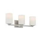 Access Lighting Sienna 62623-BS-OPL 3 Lights Brushed Steel 180W LED Vanity
