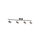 Access Lighting Sleek 63067LEDD-BS 4 Lights Brushed Steel 16W LED Semi-Flush Spotlight