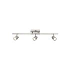 Access Lighting Lincoln 63073LEDDLP-BS 3 Lights Brushed Steel 16.5W Adjustable LED Track