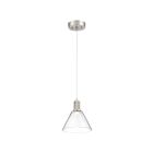Access Lighting Port Nine 63140LEDD-BS-CLR Brushed Steel 9W LED Pendant
