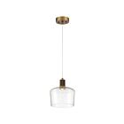 Access Lighting Port Nine 63141LEDD-ABB-CLR Antique Brushed Brass 9W LED Pendant
