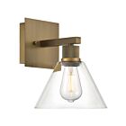 Access Lighting 63143LEDDLP-ABB-CLR Port Nine Martini 9W Antique Brushed Brass Wall Sconce