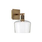 Access Lighting Port Nine 63144LEDD-ABB-CLR Antique Brushed Brass 9W LED Wall Sconce