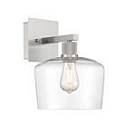 Access Lighting 63144LEDDLP-BS-CLR Port Nine Chardonnay 9W Brushed Steel Wall Sconce