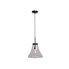 Access Lighting Simplicite 63990LEDDLP-BCH-CLR Black Chrome 10W LED Pendant