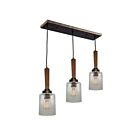 Artcraft Legno Rustico AC10143BB 3-Lights Burnished Brass 60W Island Light