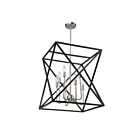 Artcraft Elements AC11042 8-Lights Black Polished Nickel 60W Chandelier