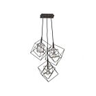 Artcraft Artistry AC11118PN 3-Lights Matte Black Harvest Brass 100W Chandelier