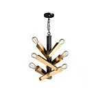 Artcraft Olympia AC11157 6-Lights Black Satin Brass 60W Chandelier