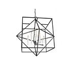 Artcraft Roxton AC11202PN 12-Lights Matte Black Polished Nickel 60W Chandelier