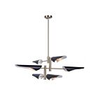 Artcraft Modern Renaissance AC11396 6-Lights Harvest Brass Black 100W Chandelier