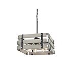 Artcraft Barnyard AC11496BW 6-Lights Beach Wood 100W Chandelier