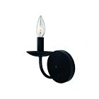 Artcraft Wrought Iron AC11671BK 1-Lights Black 60W Wall Light